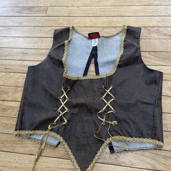 Incharacter Costume Rustic Pirate Lady XL Halloween Boots Stirups and Vest Only - Picture 7 of 16